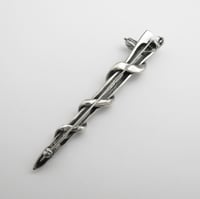 Image 3 of Rod of Asclepius Kilt Pin