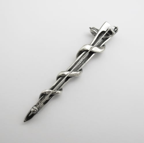 Image of Rod of Asclepius Kilt Pin
