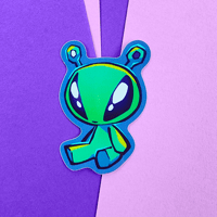 Alien Plush Sticker