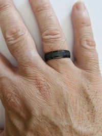 Image 1 of Men's Ring Brand New Black with Grey Sparkle Size 10