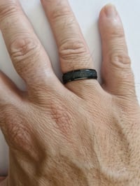 Image 3 of Men's Ring Brand New Black with Grey Sparkle Size 10
