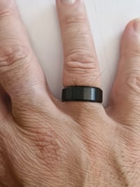 Image 4 of Men's Ring Brand New All Black with TMONTE71 Size 10