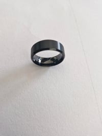 Image 2 of Men's Ring Brand New All Black with TMONTE71 Size 10
