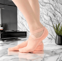Peach Pilates Socks 