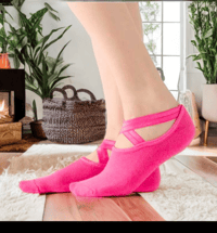Fuschia Pilates Socks