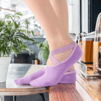 Lavender Pilates Socks