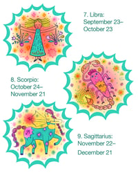 Image of Zodiac Sign Stickers