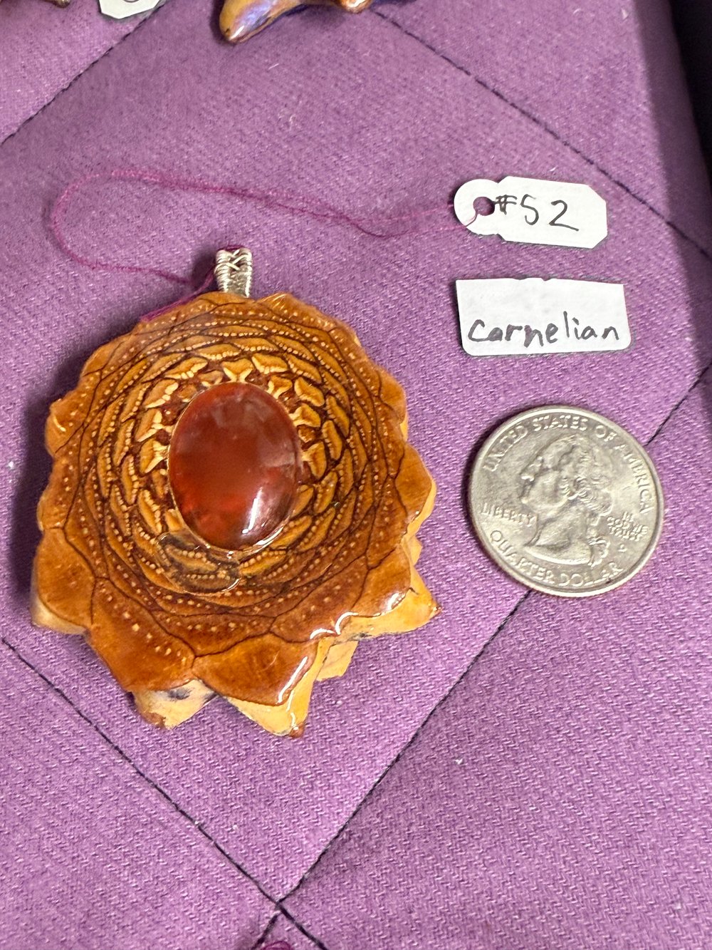 Image of Cornelian Charm | Handmade PNW Jewelry | #52