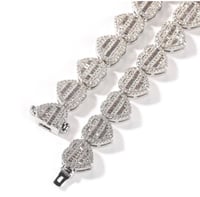 Image 2 of Baguette Heart Bracelet 