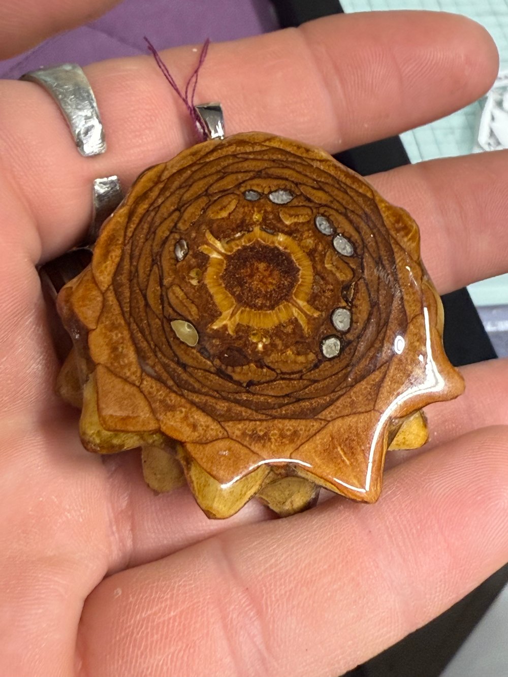 Image of Naked Pinecone Pendant #47