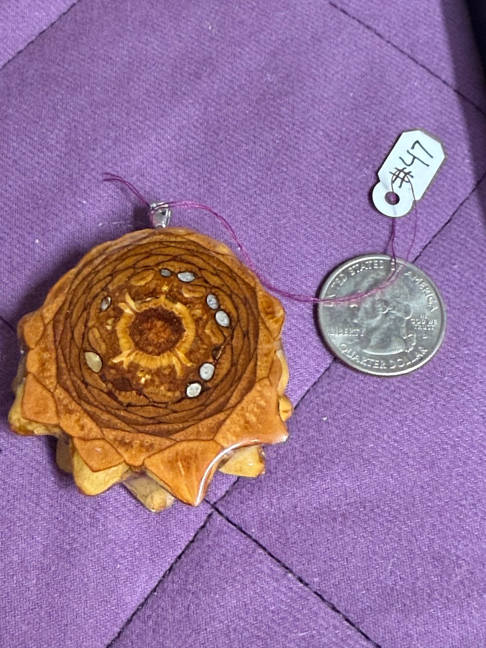 Image of Naked Pinecone Pendant #47
