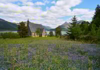 The Bluebells of Ballachulish Church exclusive print
