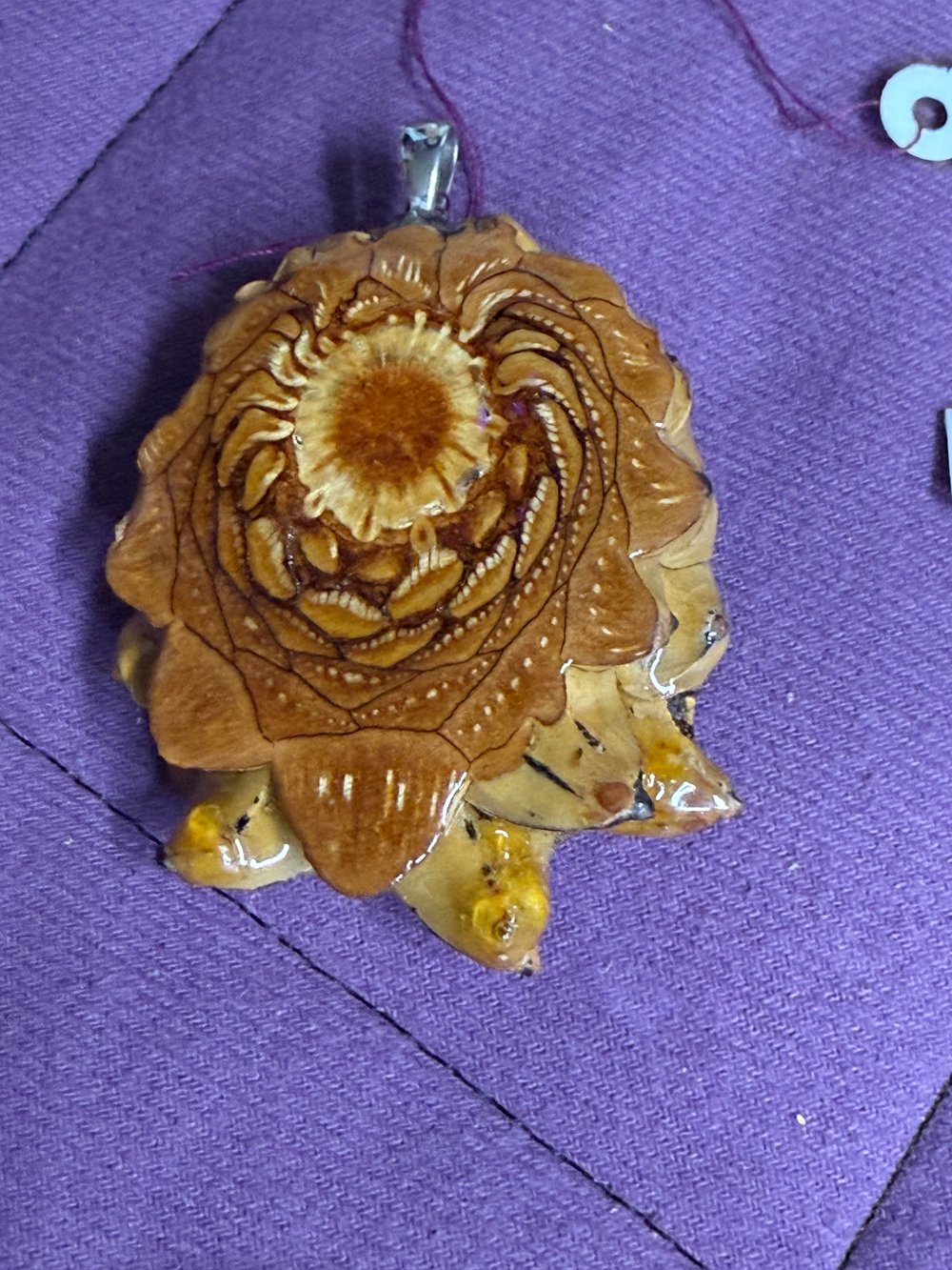 Image of Labradorite Pinecone pendant #30