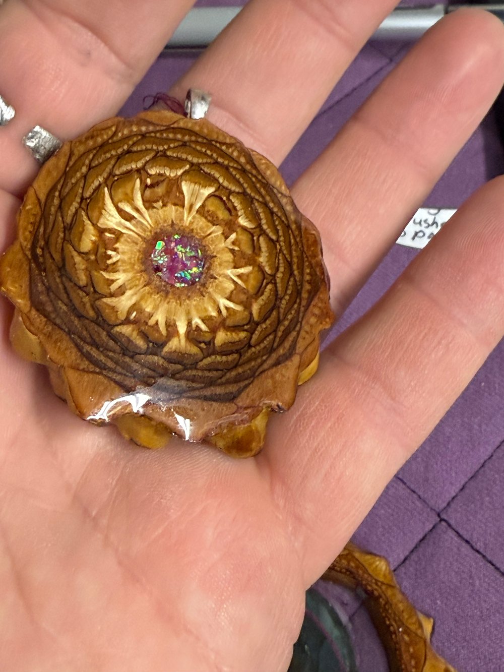 Image of Crushed Opal Charm | Handmade PNW Jewelry | #23