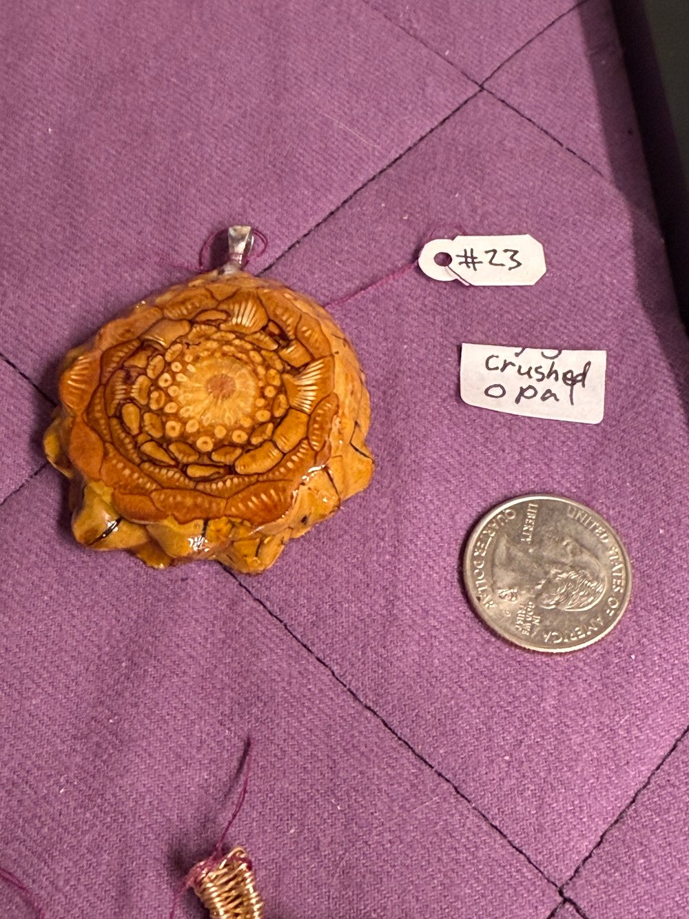 Image of Crushed Opal Charm | Handmade PNW Jewelry | #23