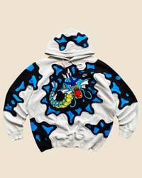 Image 1 of REWORKED NIKE GYARADOS EMBROIDERED HOODIE SIZE L