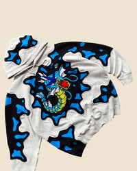 Image 3 of REWORKED NIKE GYARADOS EMBROIDERED HOODIE SIZE L