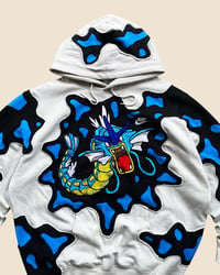 Image 4 of REWORKED NIKE GYARADOS EMBROIDERED HOODIE SIZE L