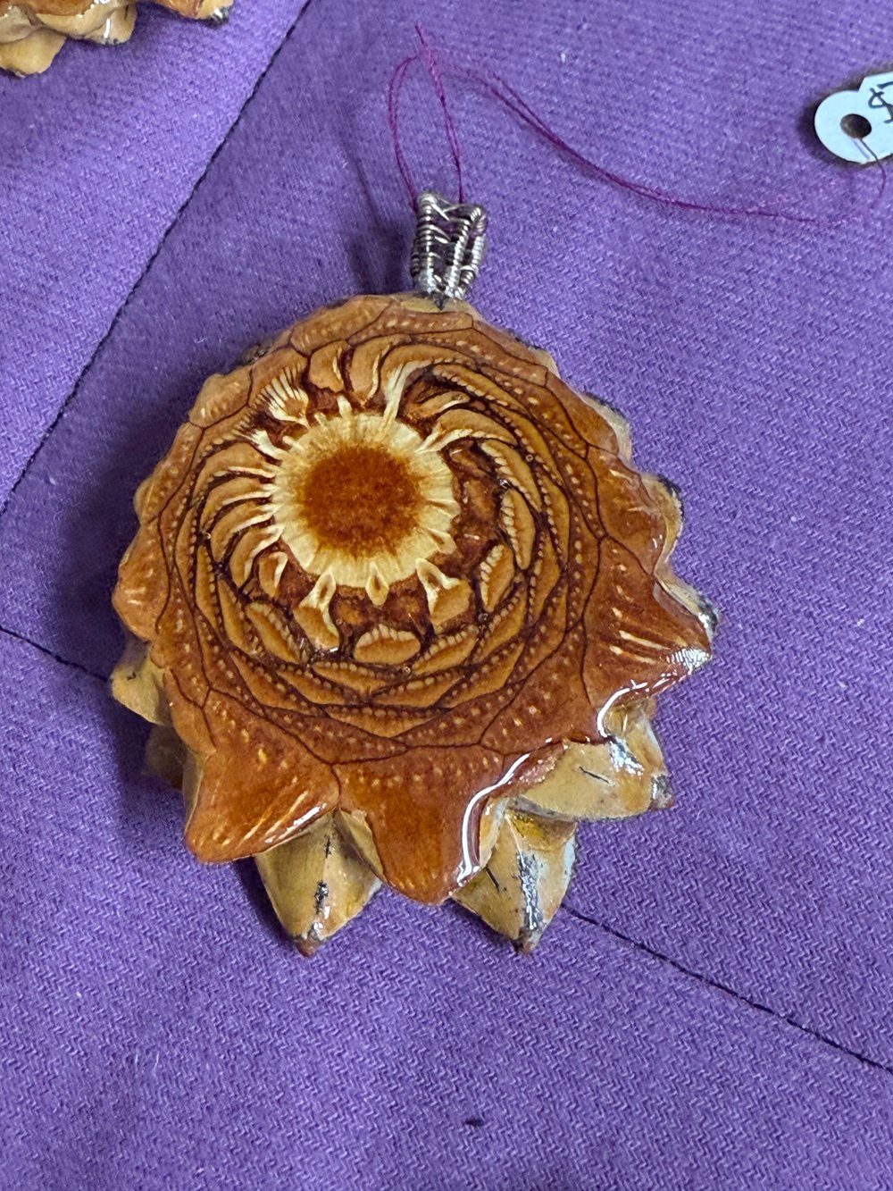 Image of Azurite Turquoise Pendant #37