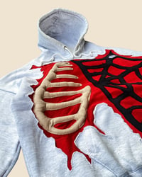 Image 4 of REWORKED NIKE PUFF BONES SPIDERWEB HOODIE SIZE M OVER / LARGE