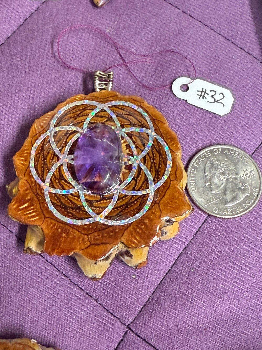 Image of Amethyst Pendant #32