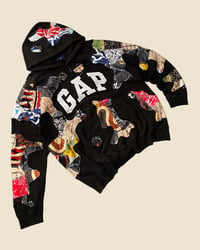 Image 2 of REWORKED GAP BATIK PATCHWORK HOODIE SIZE M/L