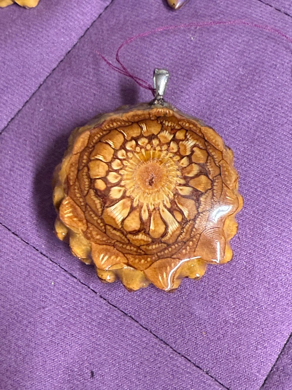 Image of Labradorite Pinecone Charm | Handmade PNW Jewelry | #41