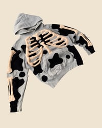 Image 2 of REWORKED NIKE PUFF BONES FLOW HOODIE SIZE M