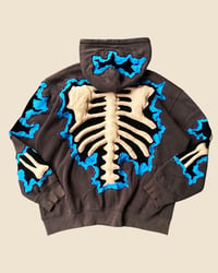 Image 5 of REWORKED NIKE  CRACKY PUFF SKELETON HOODIE SIZE L/XL