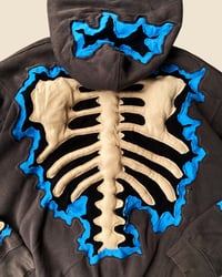 Image 7 of REWORKED NIKE  CRACKY PUFF SKELETON HOODIE SIZE L/XL