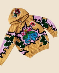 Image 2 of REWORKED NIKE BULBASAUR EMBROIDERED HOODIE SIZE XL