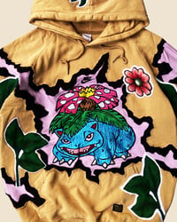 Image 6 of REWORKED NIKE BULBASAUR EMBROIDERED HOODIE SIZE XL