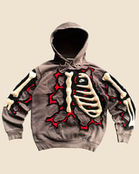 Image 1 of REWORKED NIKE CRACKY LAVA 3D PUFF BONES HOODIE SIZE L