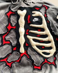 Image 4 of REWORKED NIKE CRACKY LAVA 3D PUFF BONES HOODIE SIZE L