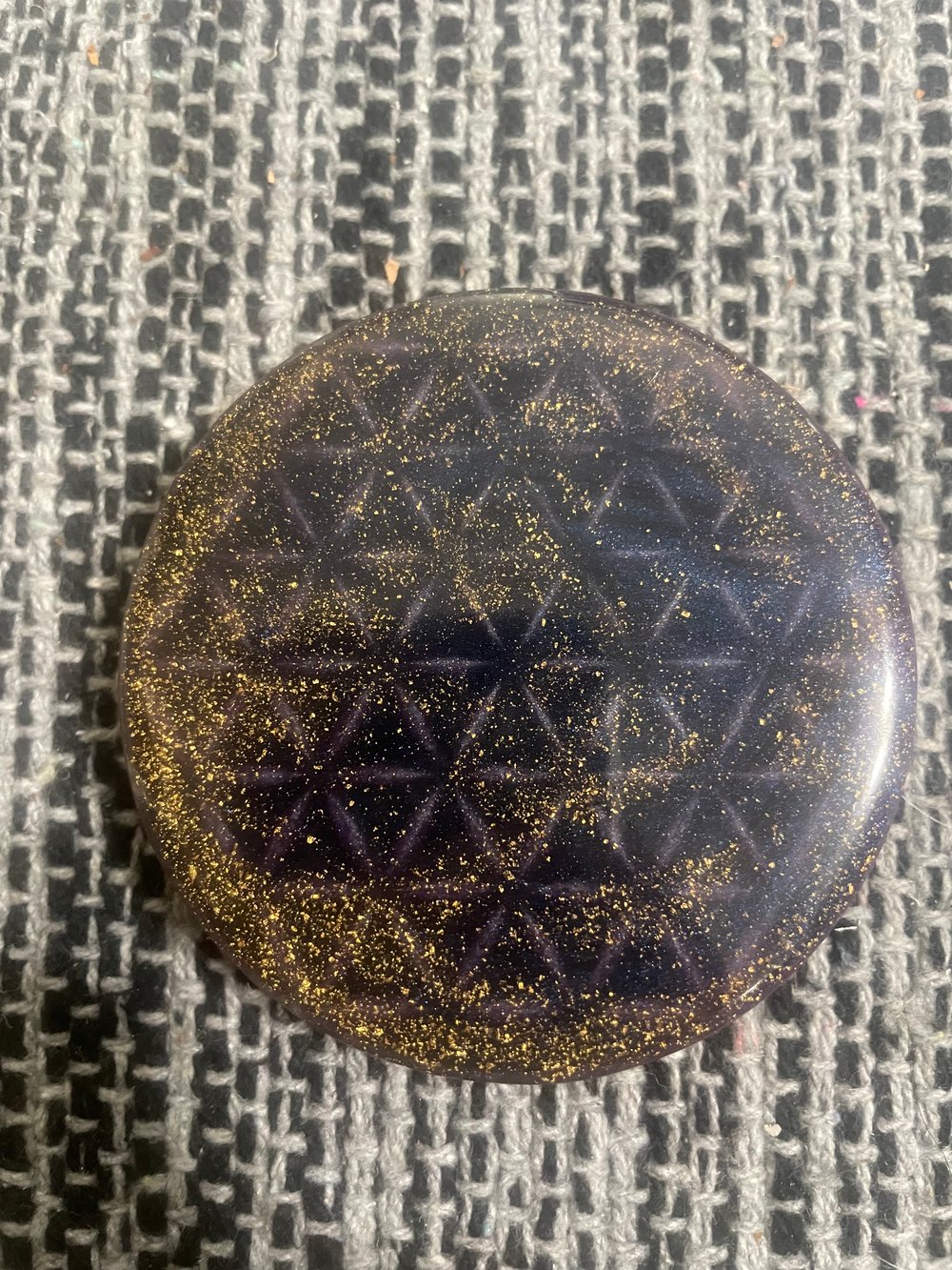 Image of Flower of Life Coasters With 24k gold Flake