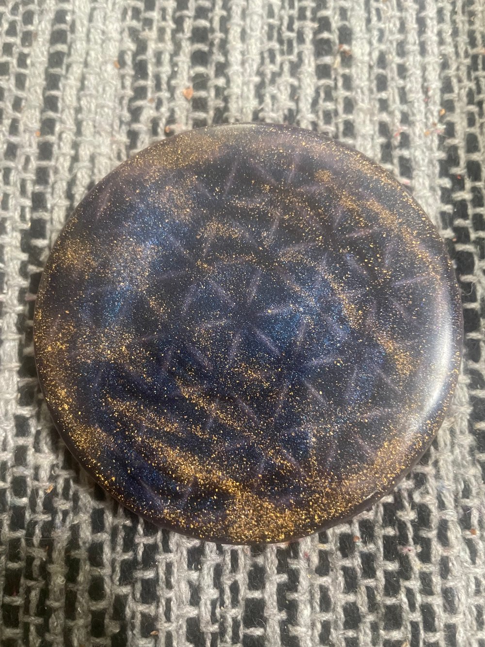Image of Flower of Life Coasters With 24k gold Flake