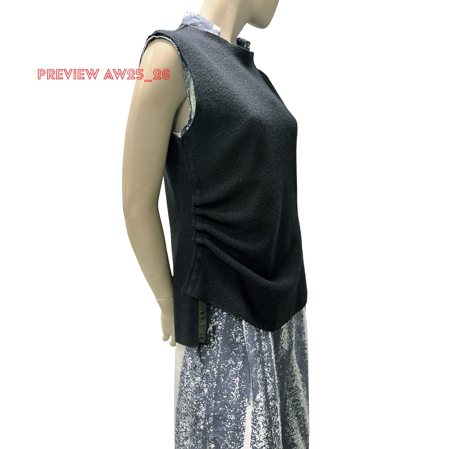 Image of TOP TRANSFORMABLE INTO Boiled wool HH025_023