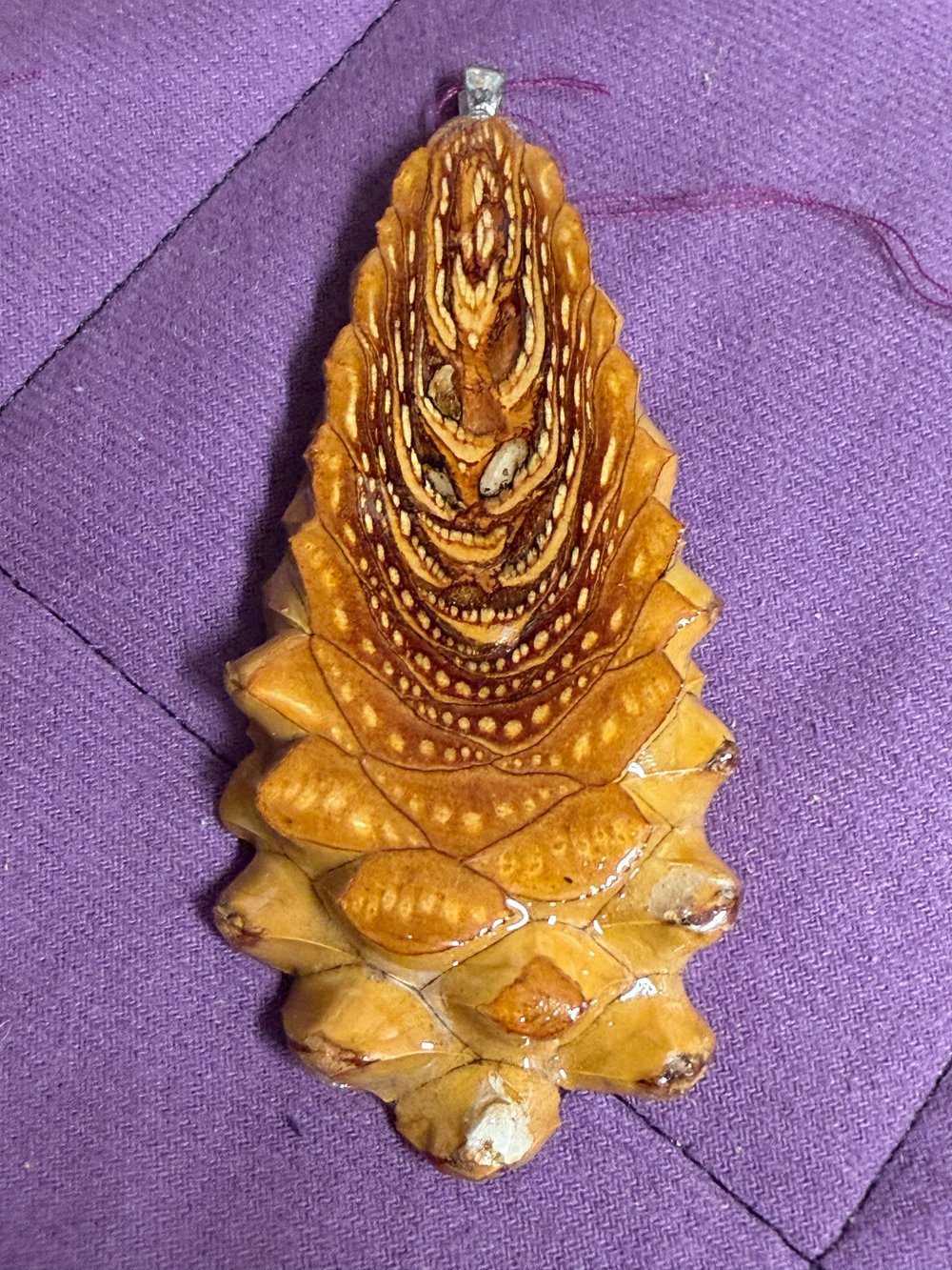 Image of Naked Pinecone Pendant #50