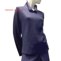 Image 2 of BOILED WOOL BLOUSE COLLAR TOP HH025_024