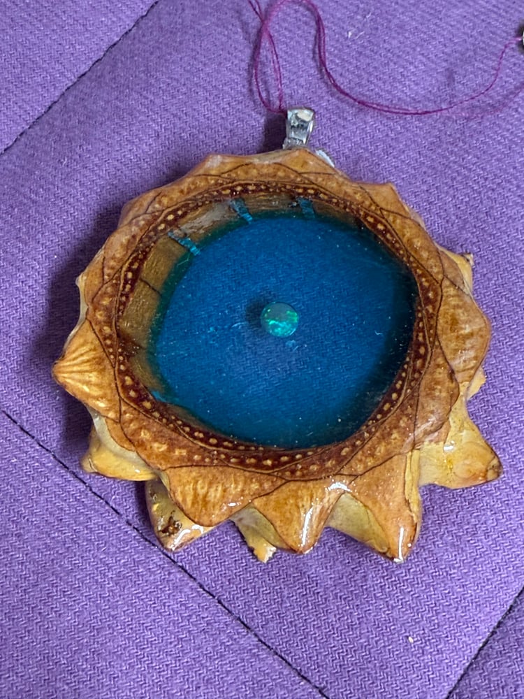 Image of Lake of Fire Opal Charm | Handmade PNW Jewelry | #31