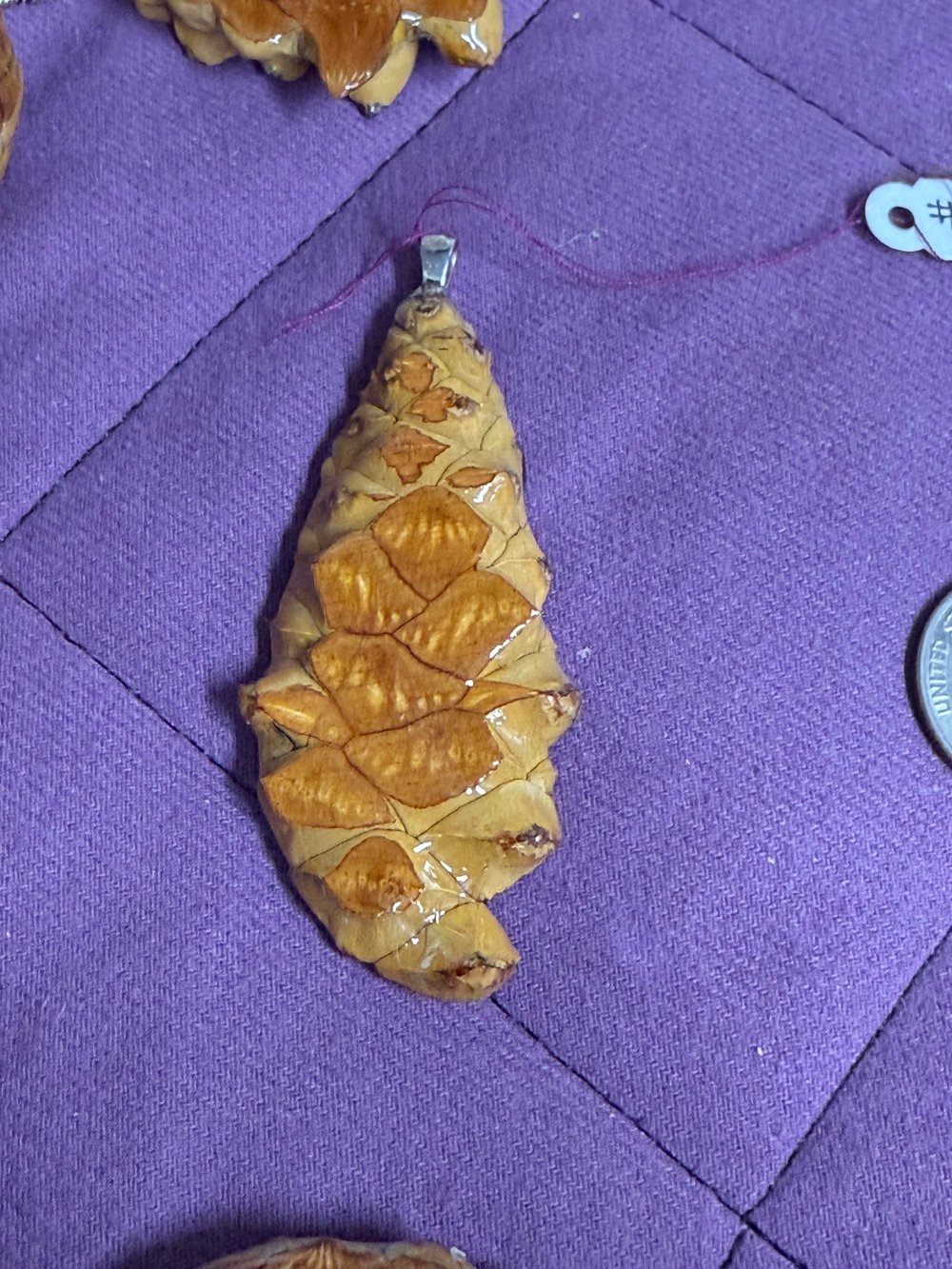 Image of Naked Pinecone Pendant #28