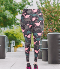 Image 2 of Flamingo Yoga Leggings 