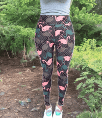 Image 1 of Flamingo Yoga Leggings 