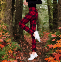 Image 2 of Red wine yoga leggings 