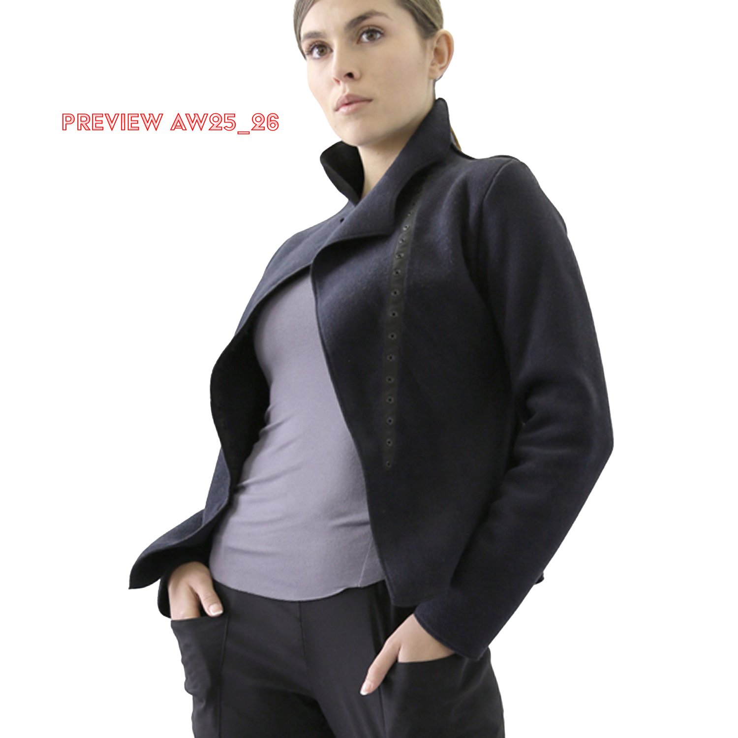 Image of 1996_Iconic V6_Honorine jacket in boiled wool