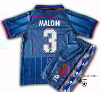 Image 1 of AC Milan 1995 1996 MALDINI kids retro kit
