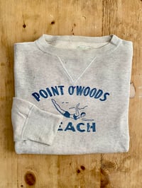 Image 1 of RARE 40s TWO-TONE POINT O'WOODS BEACH SINGLE-V SWEATSHIRT