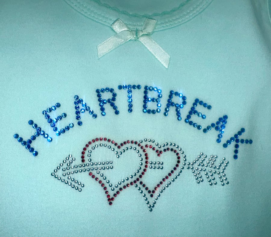 Image of Heartbreak Tank Top 🩷❤️🩵🌹