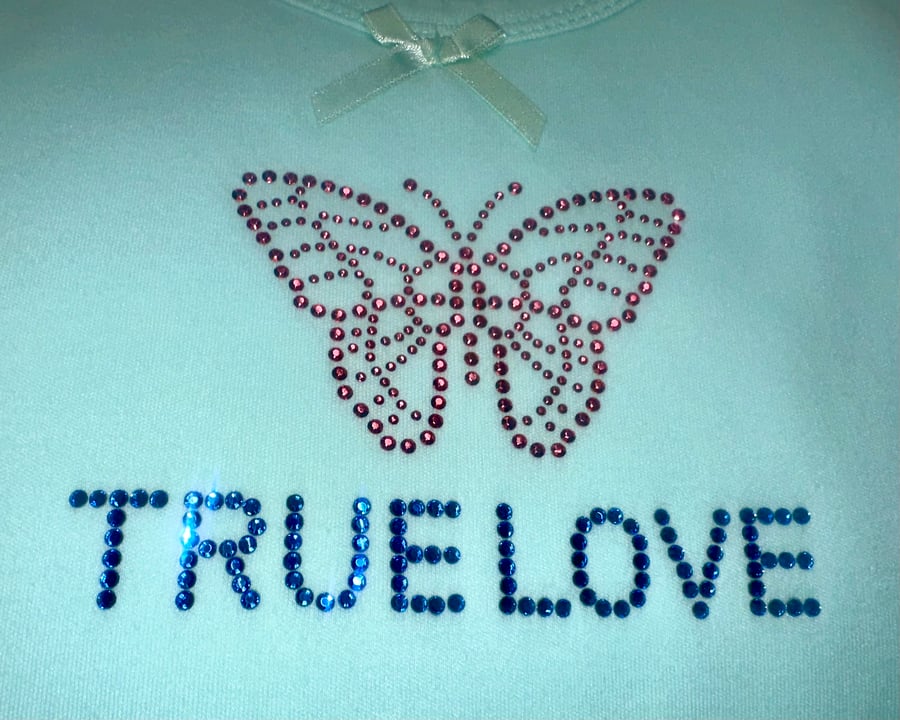 Image of True Love Tank Top🩵🦋🌹