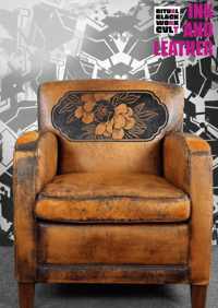 INK AND LEATHER CHAIR FLOWER 